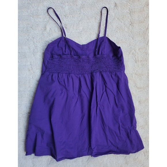 OP purple button down top with pockets - Picture 2 of 8